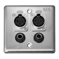mx stainless steel wall plate 2 way