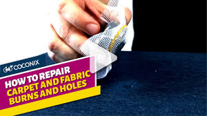 how to repair carpet and fabric burns