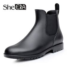 Use code george51 to save 15. She Era Men Rubber Rain Boots Fashion Black Chelsea Boots Casual Lovers Botas Slip On Waterproof Ankle Boots Moccasins 38 43 Chelsea Boots Aliexpress