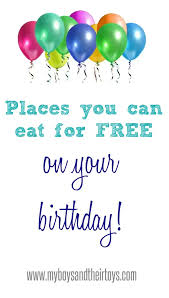 eat free on your birthday