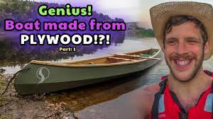 genius a canoe made from plywood