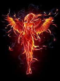 fire angel angel dark fire flame