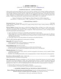 Sales Analyst Resume Template Sample Analyst Resume Business Analyst