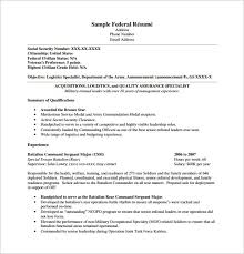 Federal Resume Create Exampl Job Resume Examples Examples Of Federal