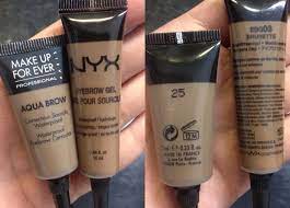 forever aqua brow vs nyx eyebrow gel