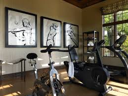 75 home gym with beige walls ideas you