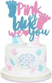 girl gender reveal cake decorations