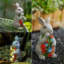 Cubilan Solar Outdoor Statue Rabbit