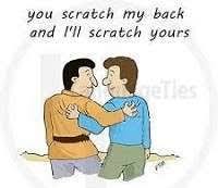 ll scratch yours meaning in english