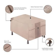 Outdoor Patio Ottoman Side Table Cover