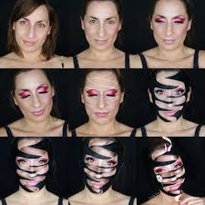 ribbon illusion makeup sarah magic makeup