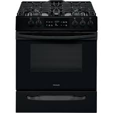 Lp convertible gas range means stove can be converted from natural gas to propane gas. Frigidaire 30 In 5 0 Cu Ft Single Oven Gas Range With Self Cleaning Oven In Black Ffgh3054ub The Home Depot