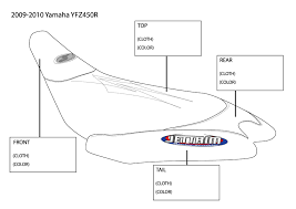 Yamaha Yfz450r 09 Atv Seat Cover