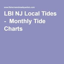 Lbi Nj Local Tides Monthly Tide Charts History News