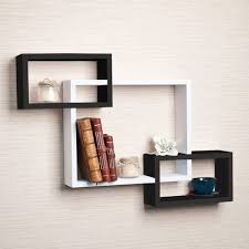 Intersecting Wall Shelves For Living