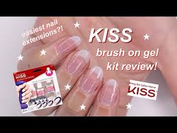 kiss brush on gel nail kit review
