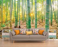 Forest Wall Mural Bamboo Wallpaper Wall