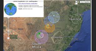 Occasional bursts of seismic activity have occurred at numerous other places in south africa. Kimberley Feels The Aftershock Of An Earthquake In Orkney 4 5 Magnitude Kimberley City Info