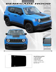 Details About Jeep Renegade Hood Center Vinyl Graphics Stripes 3m Decals For 2014 2019 Models