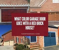 What Color Garage Door Goes With A Red