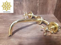 Unlacquered Brass Wall Mounted Bathroom