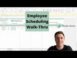 employee scheduling excel google