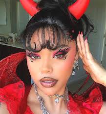 devil halloween makeup look ecemella