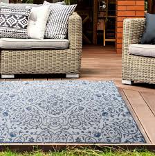 blue damask outdoor rugs for garden