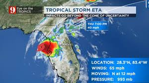 79 tropical or subtropical cyclones, their remnants, or their precursors have affected the u.s. Tropical Storm Eta Timeline Wednesday Nov 11 Wftv