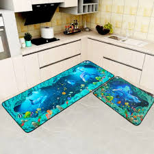 2pcs kitchen mat floor mat water