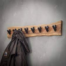 Wooden Coat Rack Tommy 8 Hooks Furnwise
