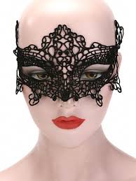 1pc black elegant lace mask for women s