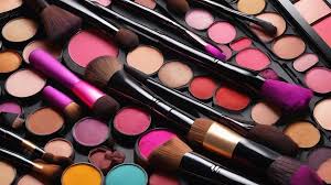 grouped makeup s and brushes
