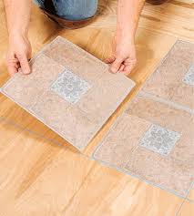 how to lay l and stick tile floors