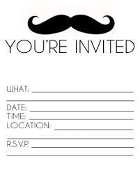 Free Printable Mustache Invitation Mustache Invitations