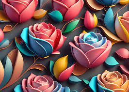 3d flowers background images hd