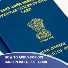 how to apply for oci card in india