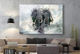 Elephant Wall Art Elephant Canvas Print