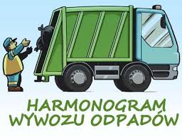 Znalezione obrazy dla zapytania Harmonogram wywozu odpadów