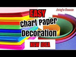 Chart Paper Decoration Ideas For School Chart Paper