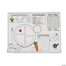 myplate activity placemats 12 pc