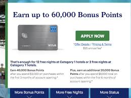 10 transactions = 1,000 bonus points 25 transactions = 2,5000 bonus points Last Day For The 60 000 Bonus Points With The Hyatt Credit Card Deals We Like