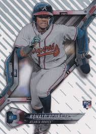 One of the top mlb talents, ronald acuña jr. Ronald Acuna Jr Rookie Card And Prospect Card Highlights