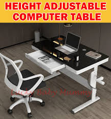 Lift Height Adjustable Computer Table