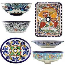 If you are thinking about your bathroom, you have talavera sinks, mirrors, and bathroom accessories. Mexican Bathroom Sinks