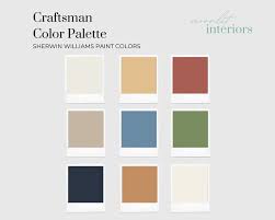 Craftsman Home Color Palette Sherwin