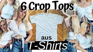 This collection of crop tops has the spirit of the '90s paired with modern wisdom: 6 Diy Crop Tops Aus Alten T Shirts Selber Machen T Shirt Hacks Fur Sommer 2019 Youtube
