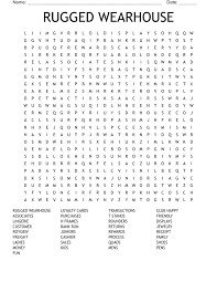 rugged wearhouse word search wordmint