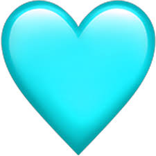 Teal Heart Emoji Transparentbackground ...