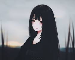 Melancholy anime girls have a special sort of allure to them. Hd Wallpaper Anime Girl Black Hair Sad Expression Semi Realistic Portrait Wallpaper Flare